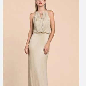 Andrea and Leo champagne gown